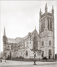 All Saints Church as it appeared at the end of the 19th century