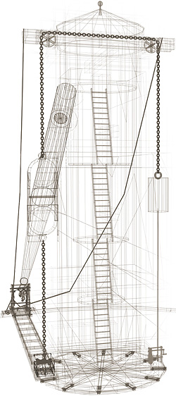 Craig Telescope - internal staircase