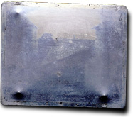 First permanent photograph taken by Joseph Nicéphore Niépce in 1826