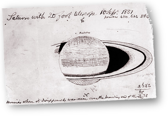 Saturn as seen by William Lassell