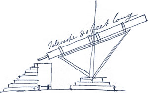 Drawing of the CRaig Telescope before it was built