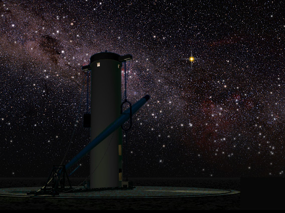 The Craig Telescope at night