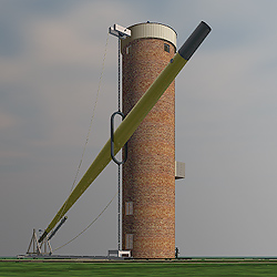 An impressive view of this strange telescope.