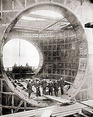 During the construction of the Thanes Tunnel Crossing